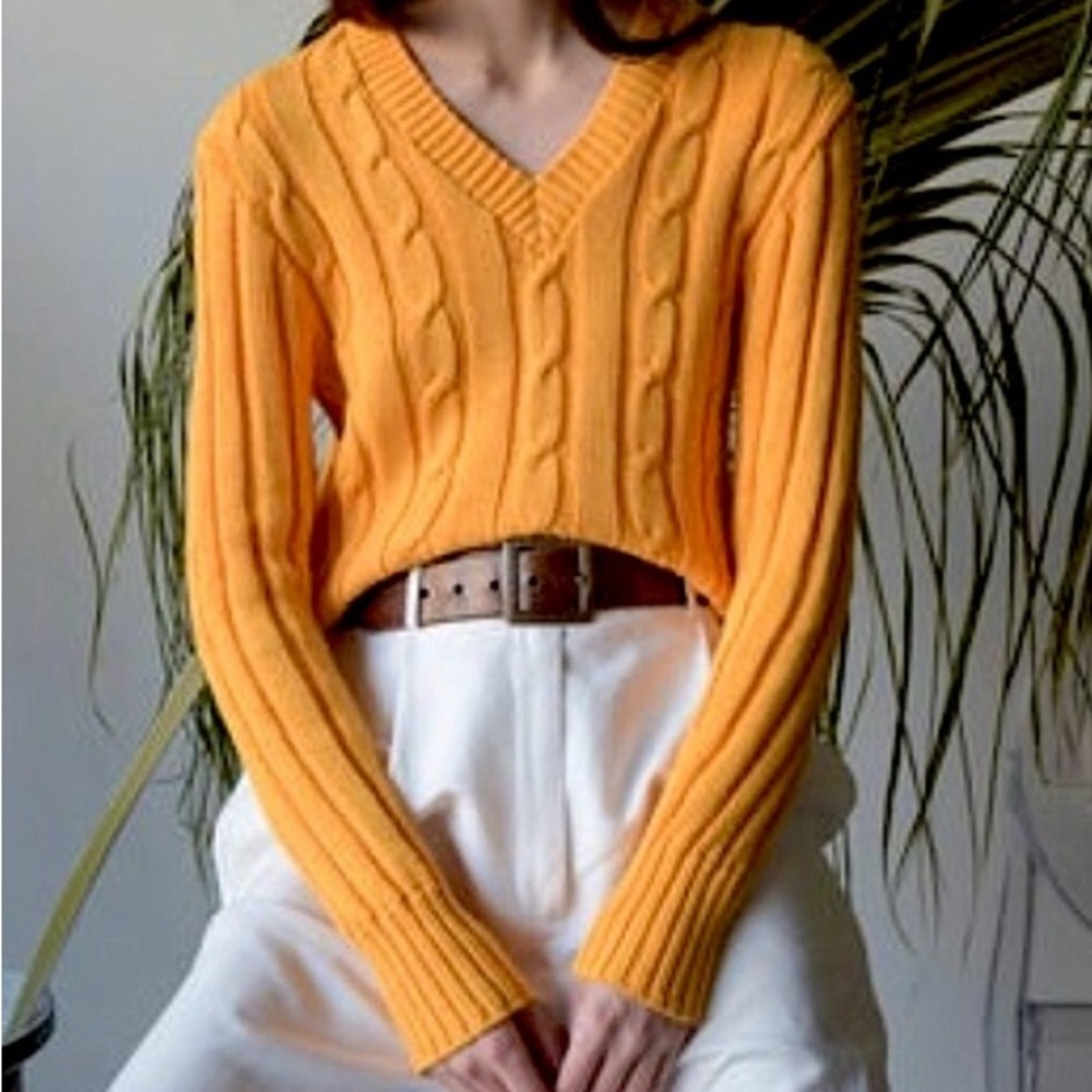 70’s Clementine Cable Sweater